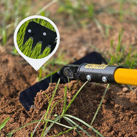 HECTARE Deep Root Weeder Cultivator Head (8-Inch) - Heavy Duty Metal Garden Tool for Root Removal