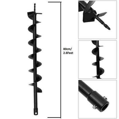 Vinspire 68CC 2.2kW Heavy Duty Petrol Operated Earth Auger with 8 inch Drill Bit & 70cm Extension Pipe
