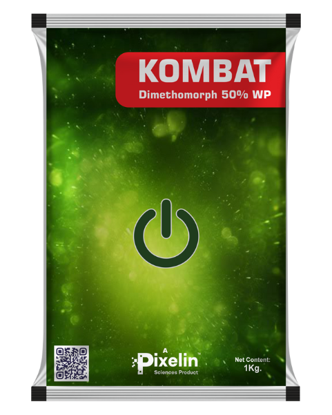 KOMBAT | Dimethomorph 50% WP | Systemic Fungicide for Downy Mildew & Late Blight Control