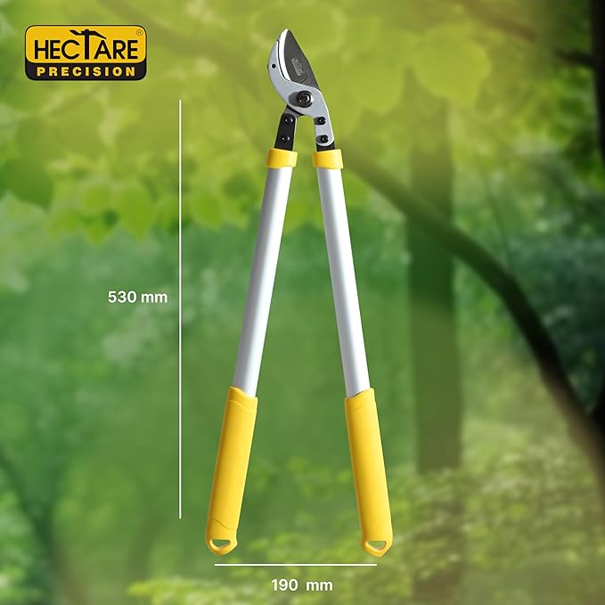 HECTARE Precision Loppers - Heavy Duty Tree Branch Cutter, 35mm Cut, Anvil Design. Durable Tree Trimmer for Gardening, Pruning Small Branches & Stems.