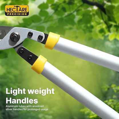 HECTARE Precision Loppers - Heavy Duty Tree Branch Cutter, 35mm Cut, Anvil Design. Durable Tree Trimmer for Gardening, Pruning Small Branches & Stems.