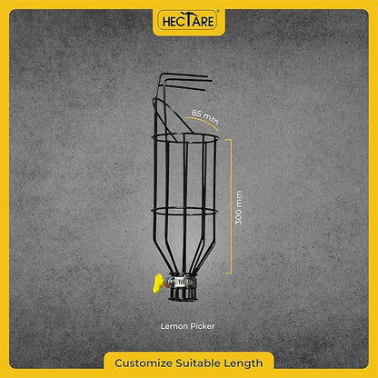 Hectare Multi-Purpose Small Fruit Picker & Plucker Basket | Ideal for Lemon, Chiku, Sapota and Amla Harvesting | Lightweight Manual Gardening Tool | Durable Fruit Catcher for Easy Picking