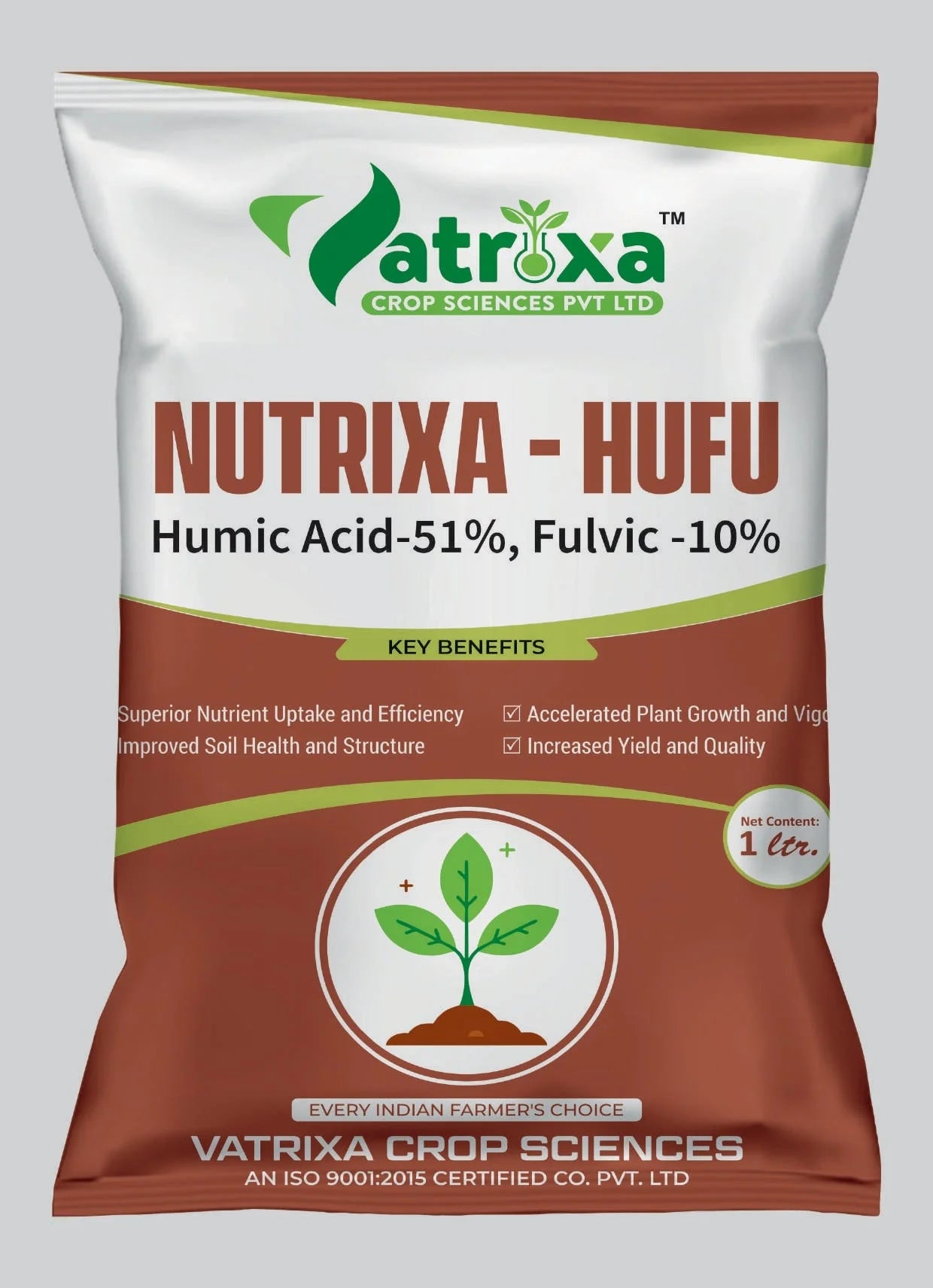 Nutrixa - HUFU (Humic Acid 51%, Fulvic Acid 10%)