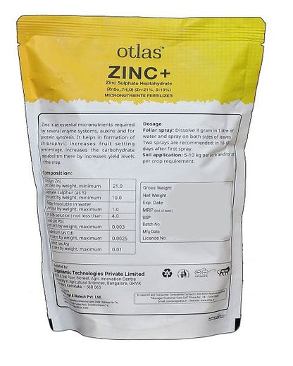 otlas Zinc+ : Zinc Sulphate Heptahydrate