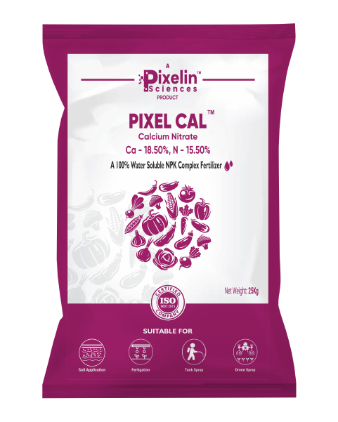 PIXEL CAL - Premium Granular Calcium Fertilizer for Stronger Cell Walls and Improved Crop Quality