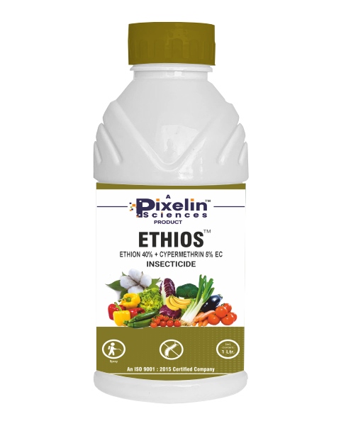PIXELIN ETHIOS (Ethion 40% + Cypermethrin 5% EC) – Dual-Action Insecticide for Broad-Spectrum Pest Control