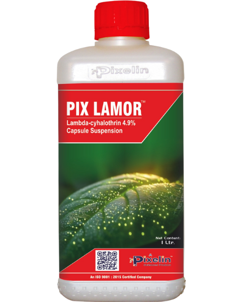 PIX LAMOR | Lambda Cyhalothrin 4.9% C.S. | Broad-Spectrum Insecticide for Cotton, Paddy & Vegetables
