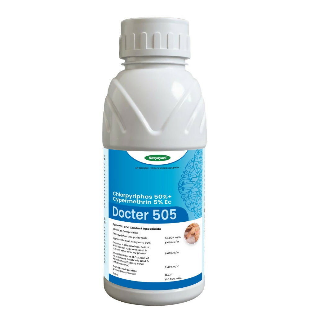 KATYAYANI DOCTER 505 | CHLORPYRIPHOS 50% + CYPERMETHRIN 5% EC | CHEMICAL INSECTICIDE
