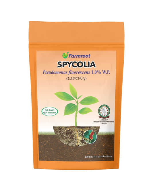 SPYCOLIA 1.0% WP - Effective Biocontrol Agent with Pseudomonas fluorescens for Sustainable Crop Protection