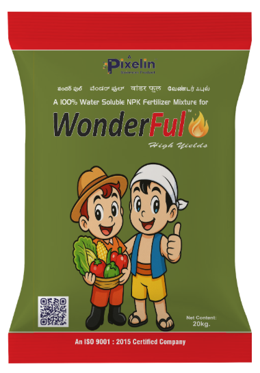 WONDERFUL   NPK 15:05:10 - Organic Fertilizer with Micronutrients for Vigorous Growth and Quality Produce
