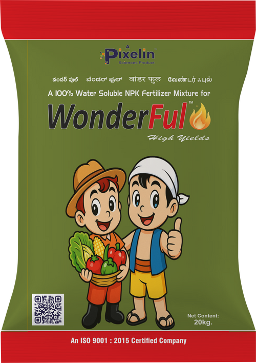 WONDERFUL   NPK 15:05:10 - Organic Fertilizer with Micronutrients for Vigorous Growth and Quality Produce