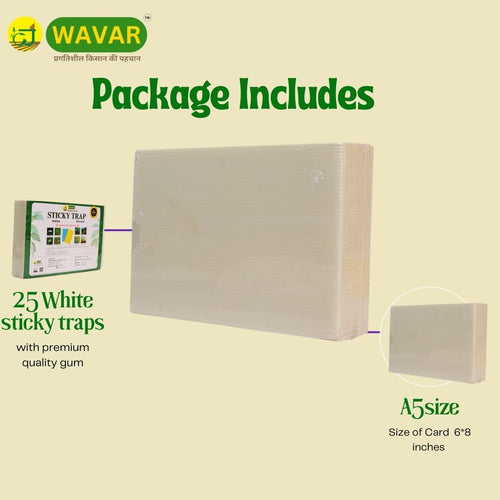 Wavar White Sticky Trap A5 Size