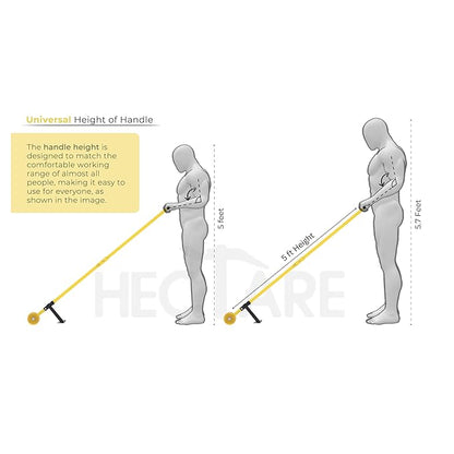 Hand Weeder (Wheel Weeder) : 170 D x 15 W x 19 H cm