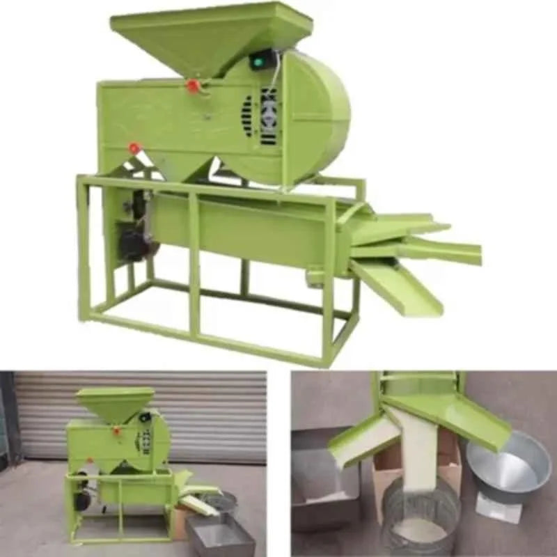 Vinspire 50W Mild Steel Single Phase Double Motor Grain Winnower Grader & Cleaner Machine, Capacity: 400-500 kg/hr