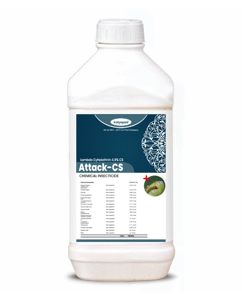 KATYAYANI ATTACK CS | LAMBDA- CYHALOTHRIN 4.9% CS | CHEMICAL INSECTICIDE