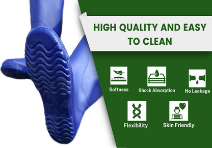 Short Length Farmer Safety Shoes | Waterproof Paddy Boots for Agriculture & Farming