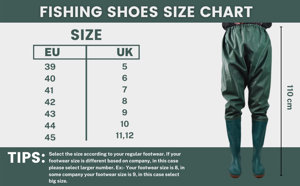 Fishing Shoes | Hip Waders | Waterproof Anti-Slip PVC Boots for Fishing, Farming & Outdoor Work
