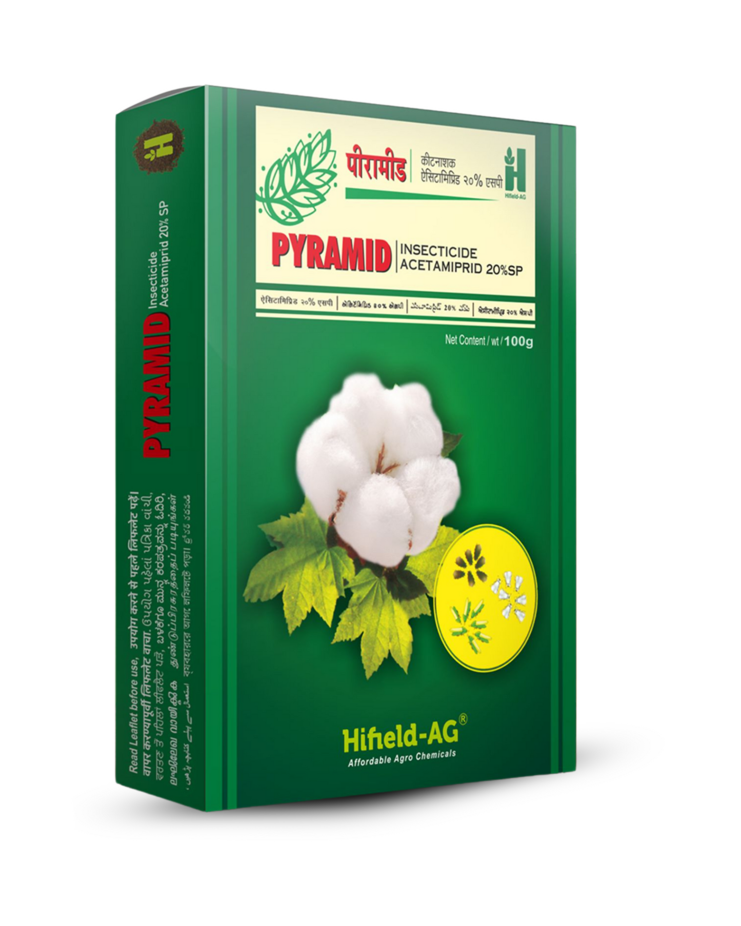 Hifield Pyramid® (Acetamiprid 20% SP) For Control of Aphids, Jassids, White fly